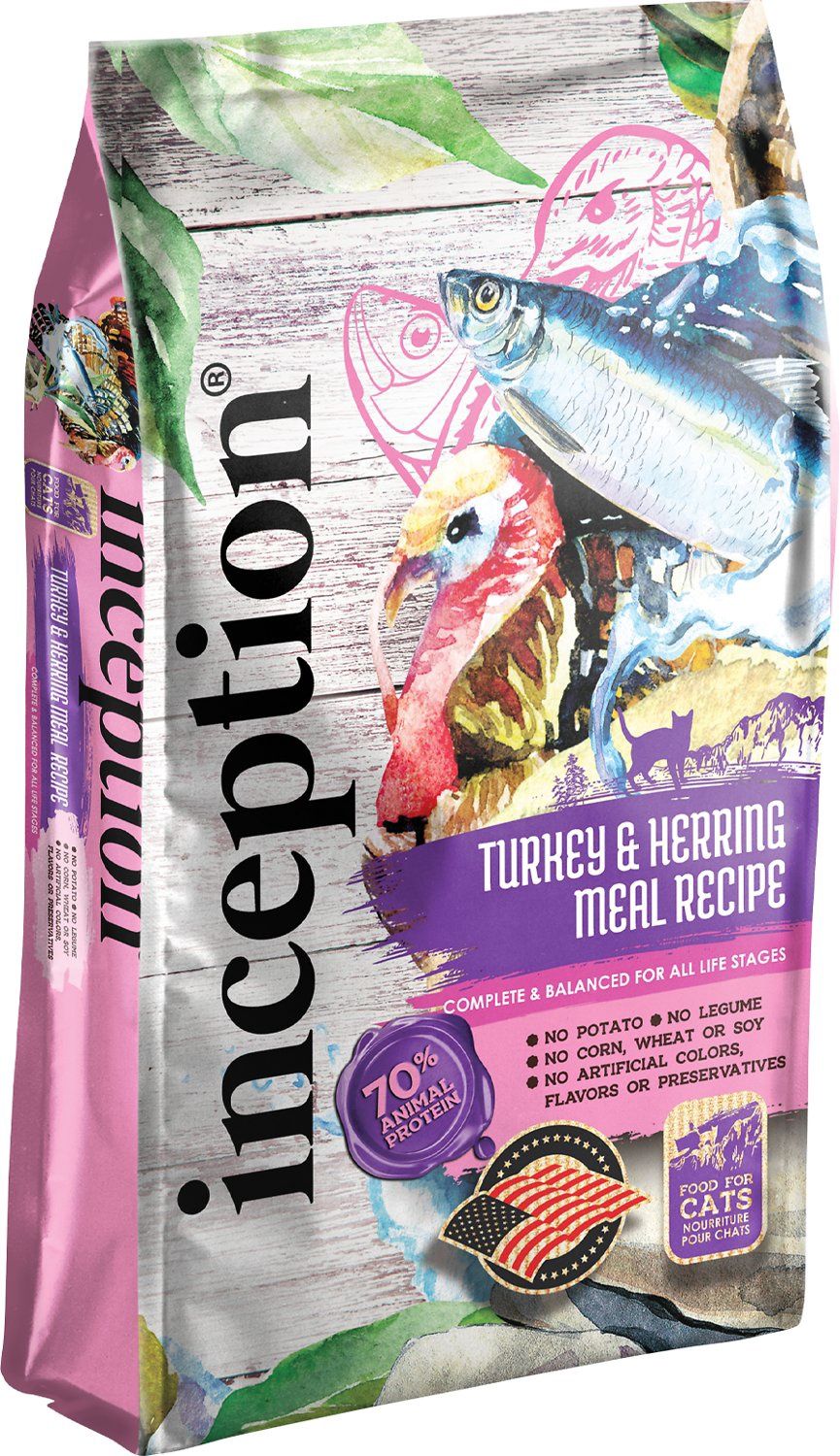 Inception Turkey &amp; Herring Meal Recipe Cat Food 4lb