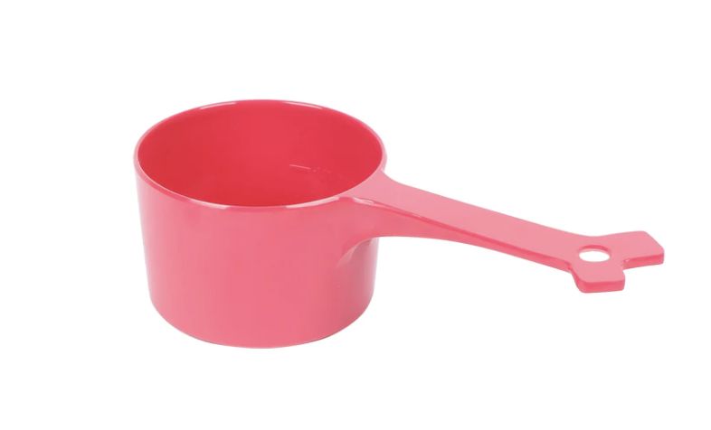 Messy Mutts 1 Cup Pet Food Scoop - Red