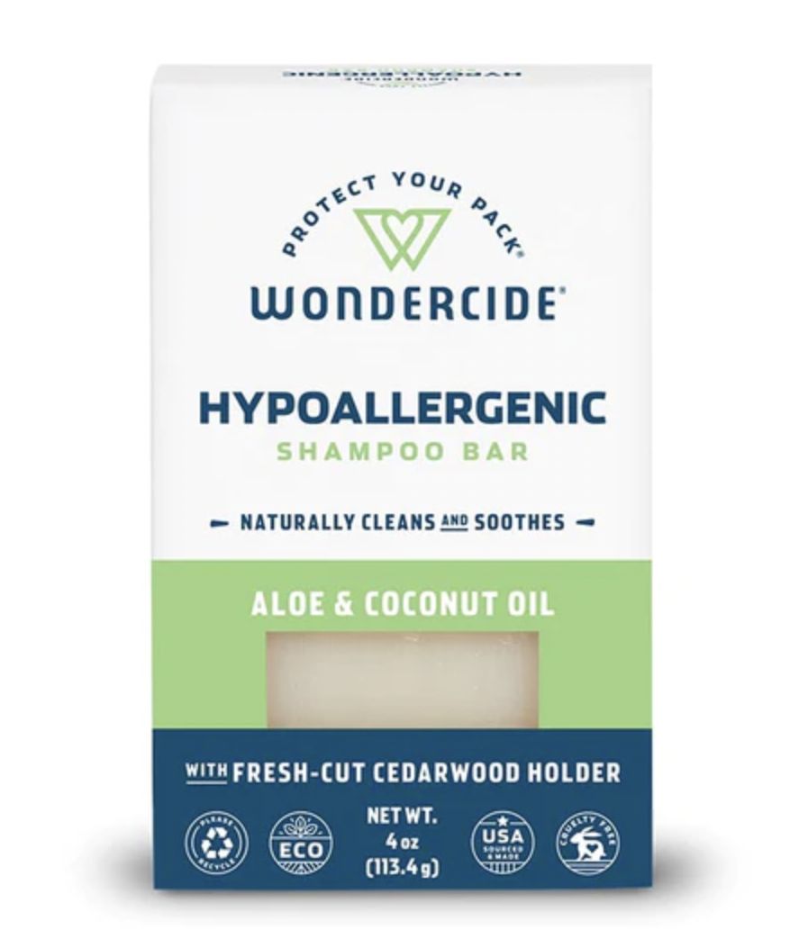 Wondercide Hypoallergenic Shampoo Bar with Aloe &amp; Coconut Oil 4oz