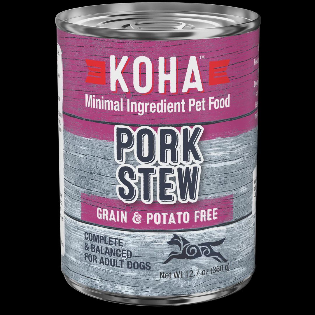 Koha Pork Stew Canned Dog Food 12.7oz