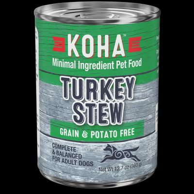 Koha Turkey Stew Canned Dog Food 12.7oz