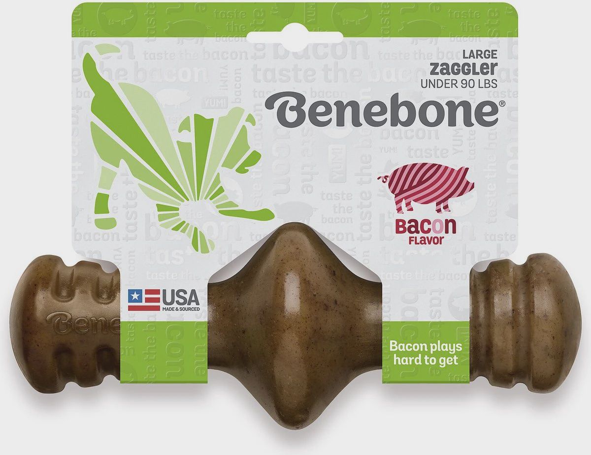 Benebone Bacon Flavored Zaggler Chew Toy Large