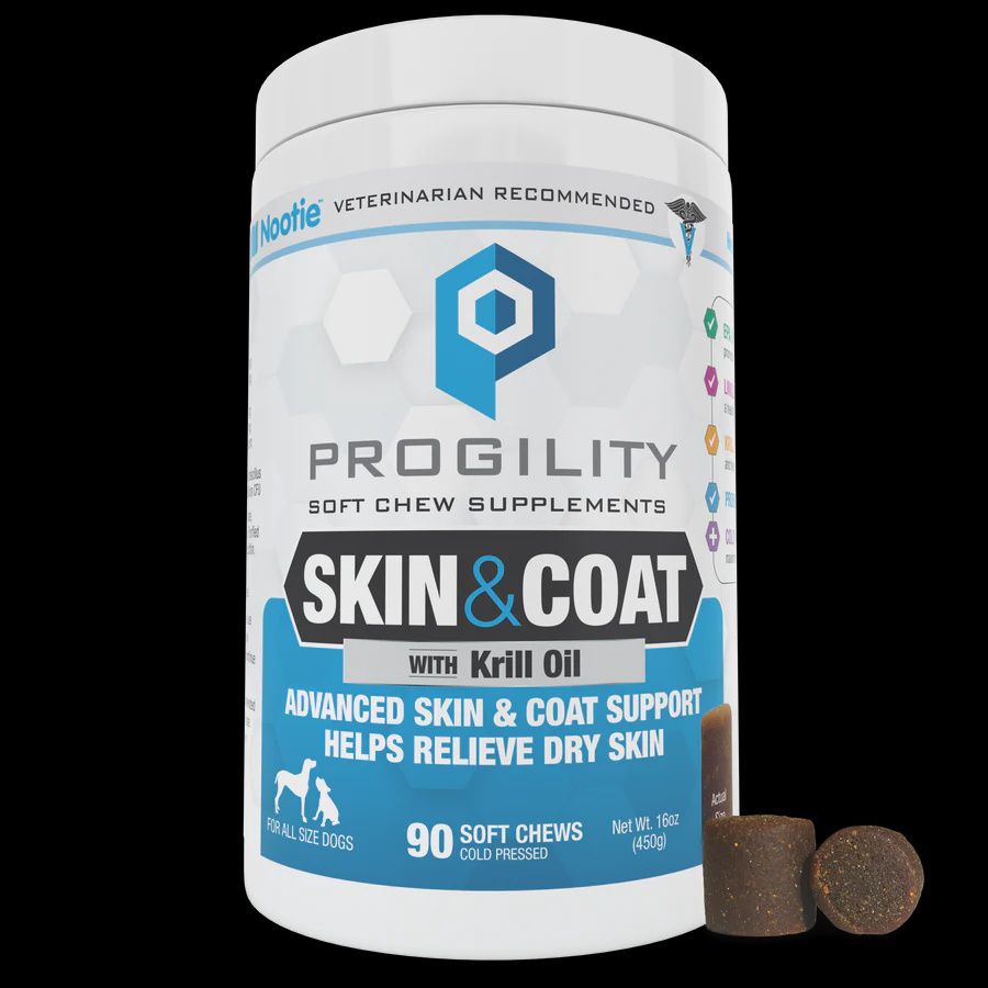 Nootie Progility Skin and Coat Chews with Krill Oil 90 Chews