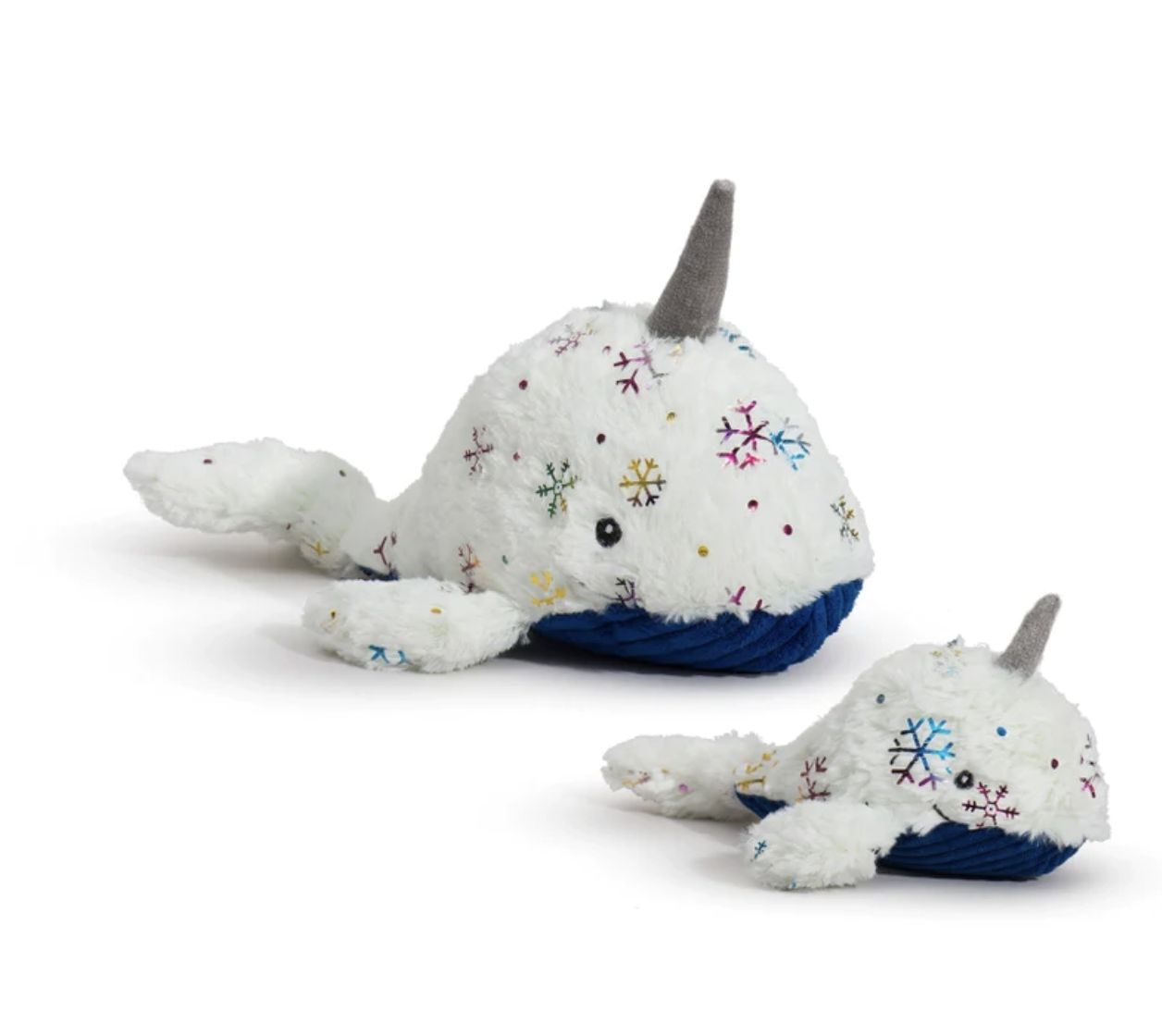 Hugglehounds Christmas Narwhal Large Dog Toy