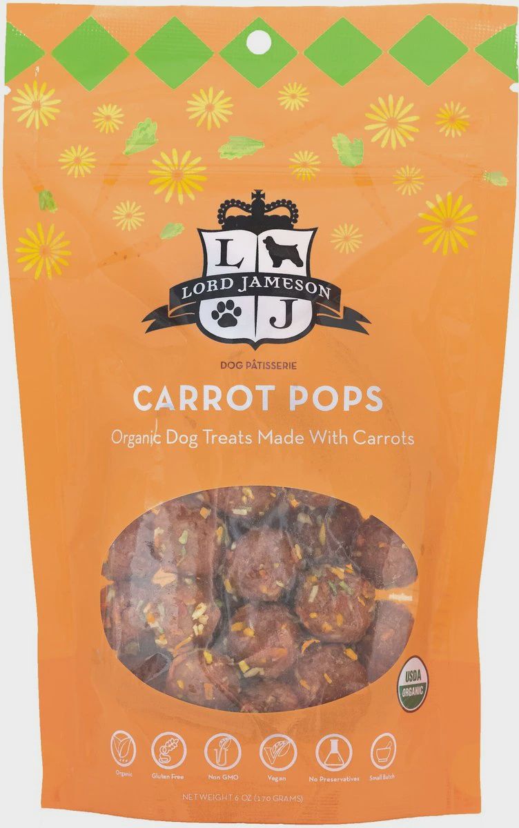 Lord Jameson Carrot Pops Dog Treats 6oz