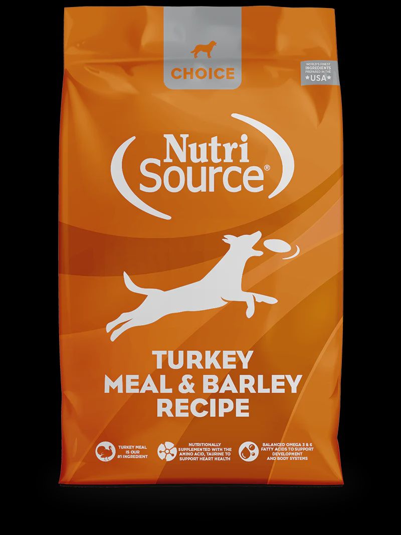 NutriSource Choice Turkey Meal &amp; Barley Recipe Dog Food 5lb