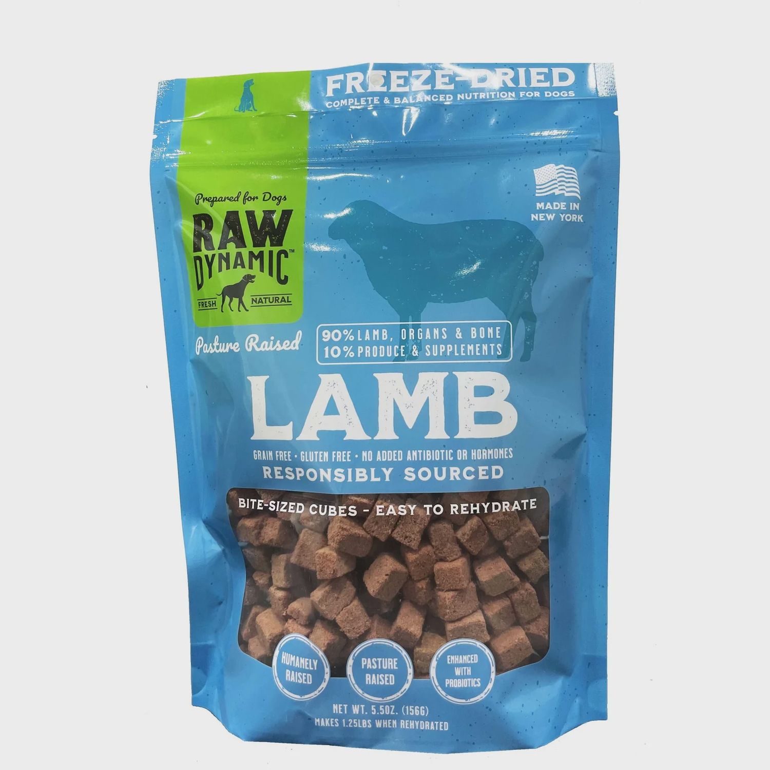 Raw Dynamic Freeze-Dried Lamb Recipe Dog Food 14oz