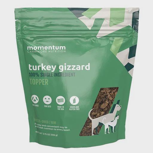 Momentum Freeze-Dried Turkey Gizzard Meal Topper 3.75oz