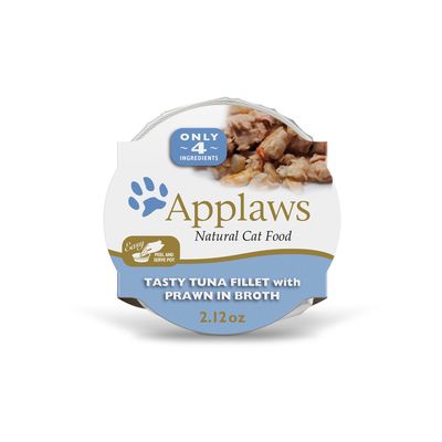 Applaws Tuna Fillet w Shrimp in Broth for Cats 2oz