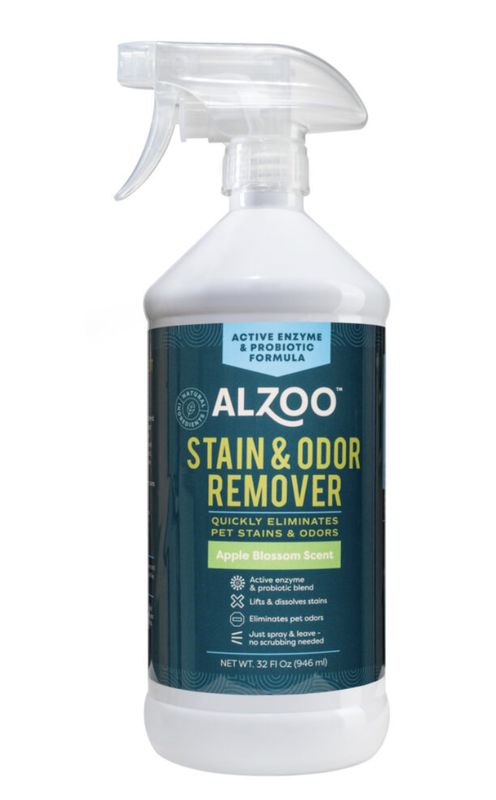 Alzoo Stain and Odor Remover Apple Blossom Spray 32 oz