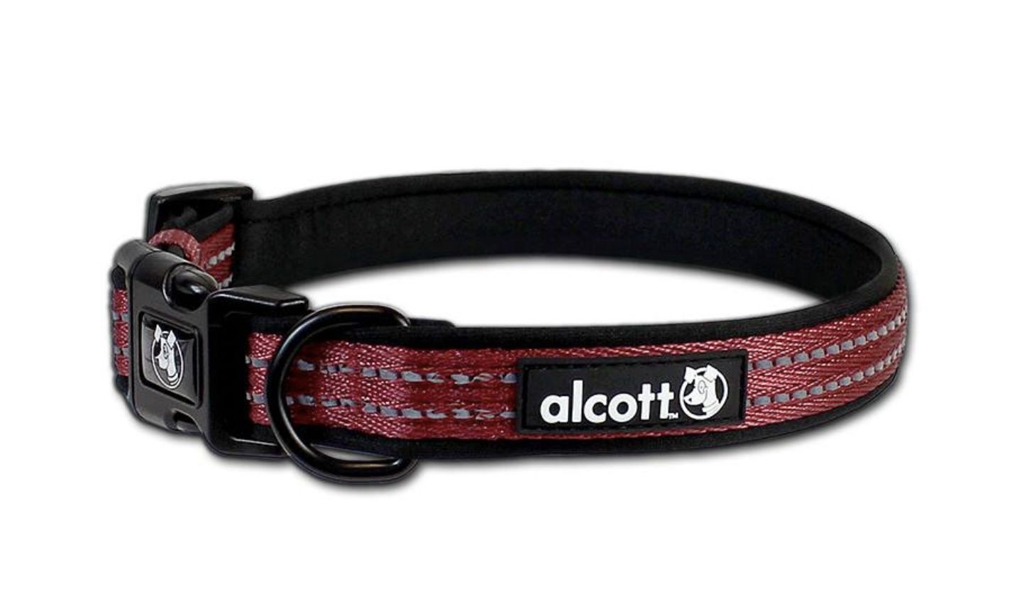 Alcott Adventure Dog Collar Red - Medium