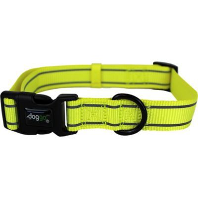 Doggo Reflective Nylon Collar Yellow Medium