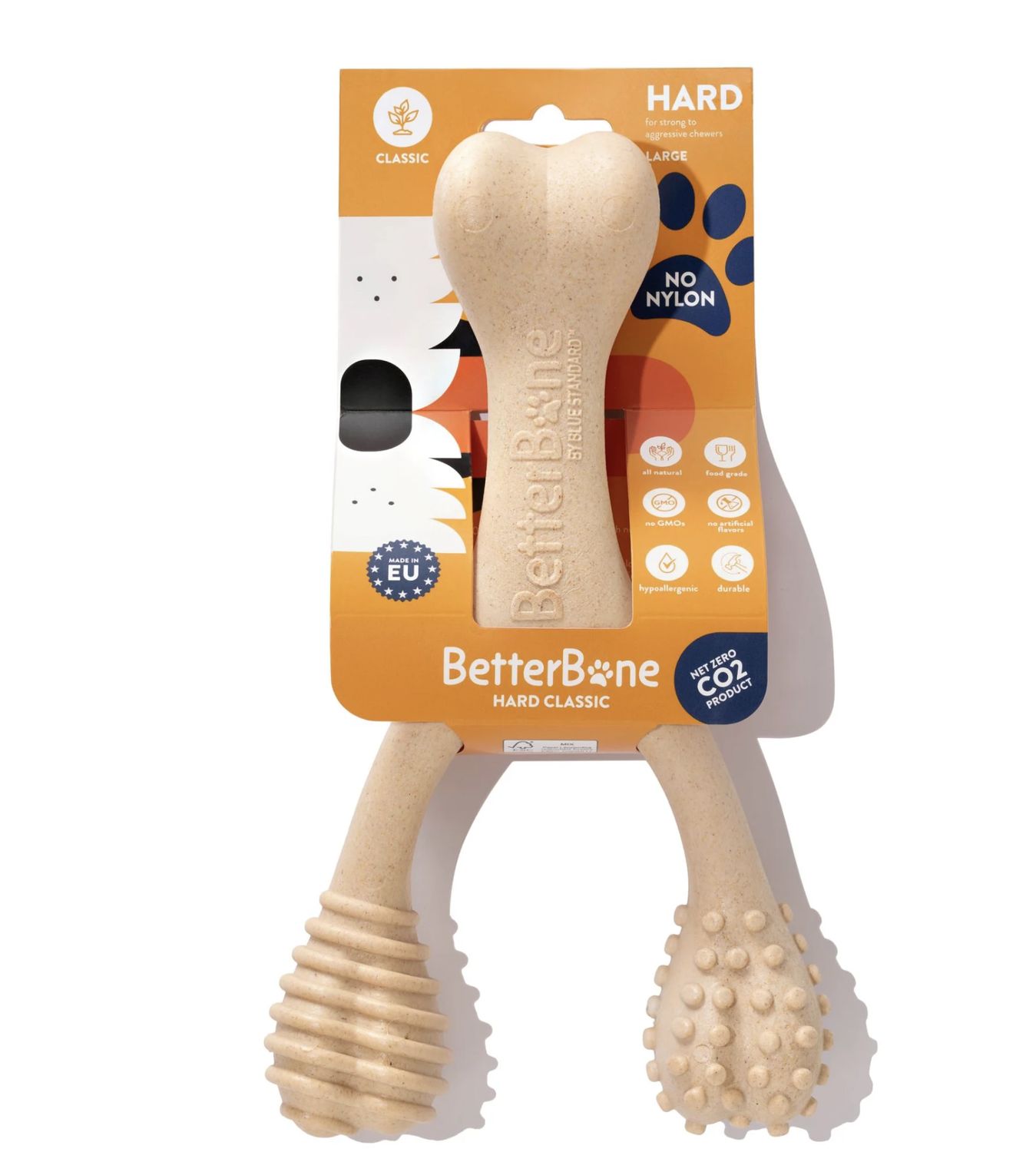 BetterBone Large Beef Flavored Chew Toy - Hard Density