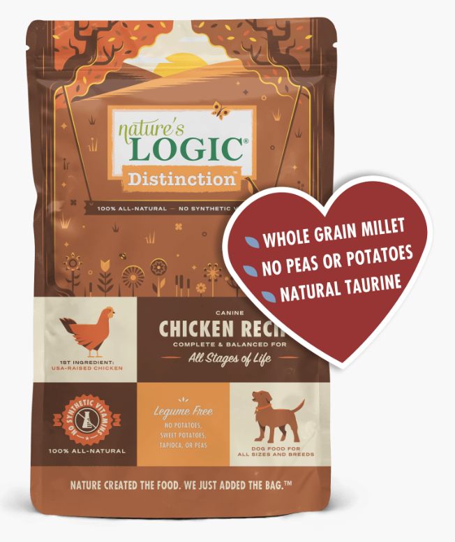 Nature&#39;s Logic Distinction Chicken Recipe Dog Food 4.4lb