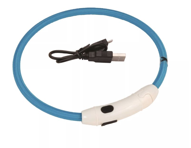 Coastal USB Light-Up Neck Ring  Blue - 16&quot;