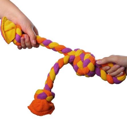 TallTails GOAT Braided Fleece Tug Toy for Dogs