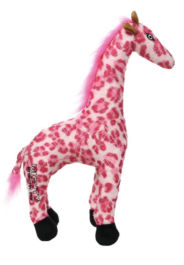 Tuffy Mighty Safari Pink Giraffe Durable Dog Toy