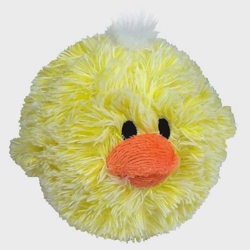 PETLOU 4&quot; EZ Squeaky Chicken Dog Toy