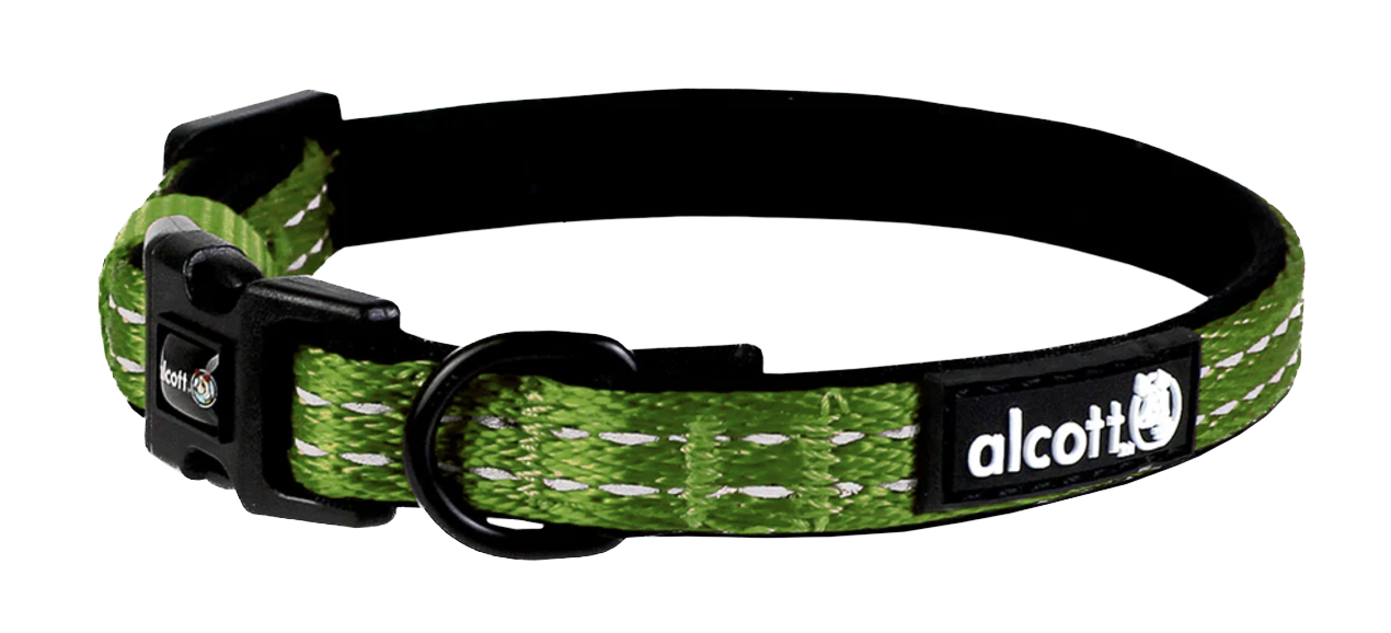 Alcott Adventure Dog Collar Green - Medium