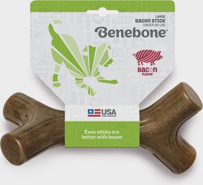 Benebone Bacon Flavored Stick Chew Toy Large