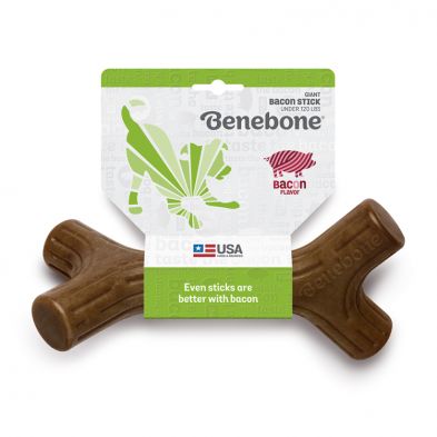 Benebone Bacon Flavored Stick Chew Toy Giant