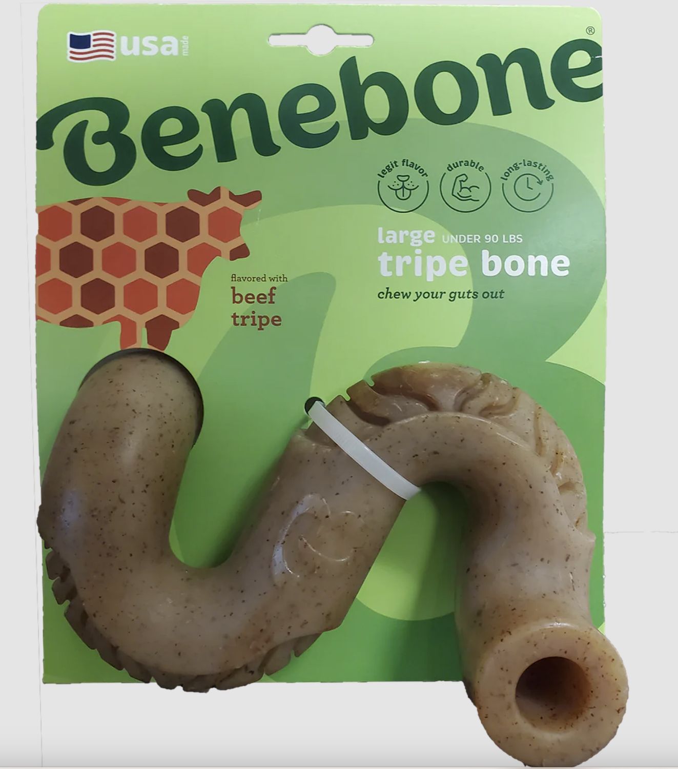 Benebone Beef Tripe Chew Toy Large