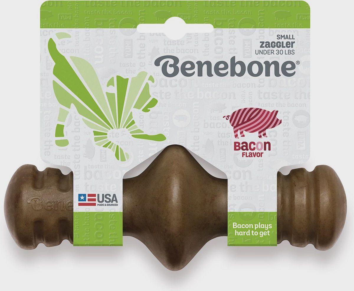 Benebone Bacon Flavored Zaggler Chew Toy Small