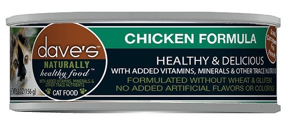 Dave&#39;s Canned Cat Food Chicken Formula 5.5oz