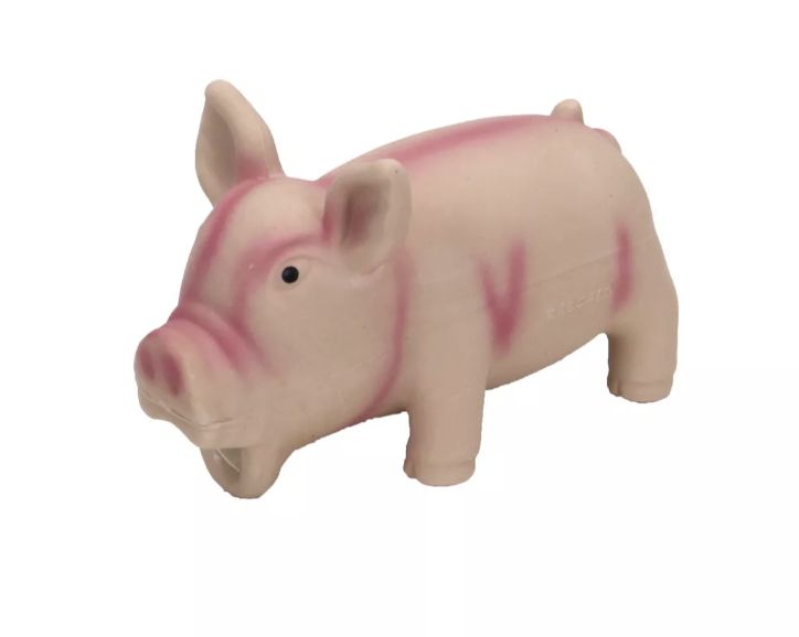 Coastal Rascals Grunt Dog Toy- Pink Pig Small