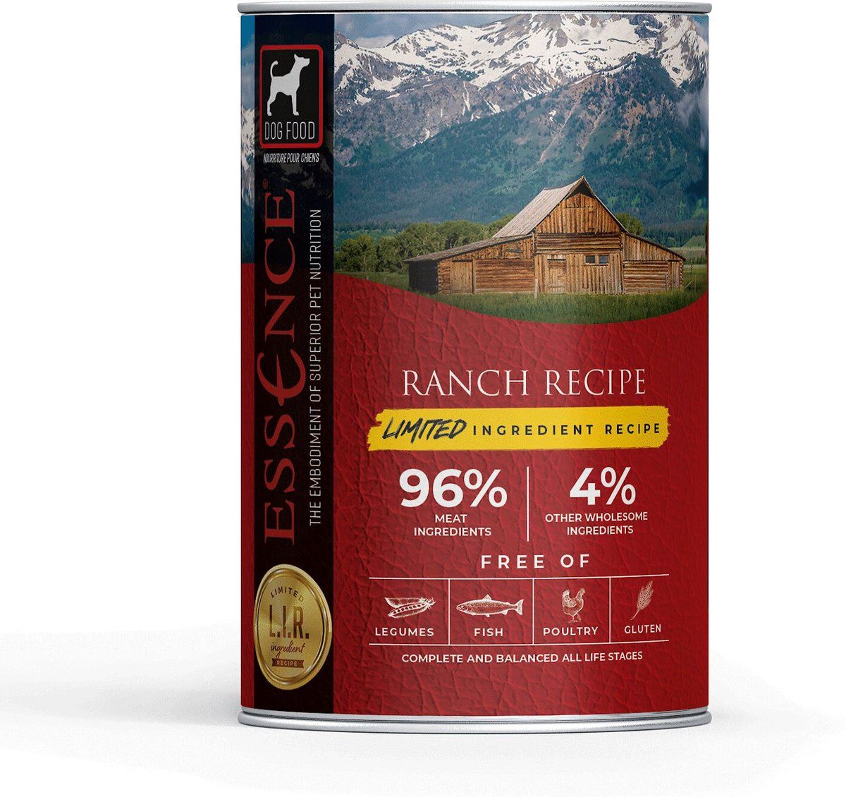 Essence Limited Ingredient Ranch Recipe Wet Dog Food 13oz