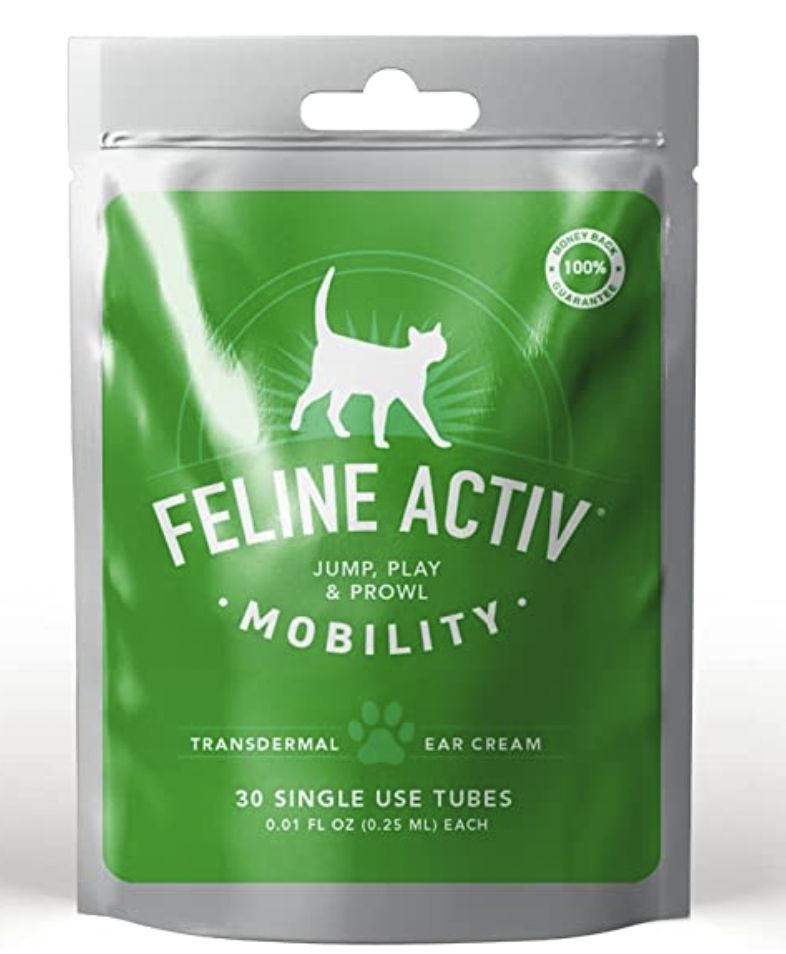 Feline Activ Mobility Transdermal Ear Cream 30 Single Use Tubes