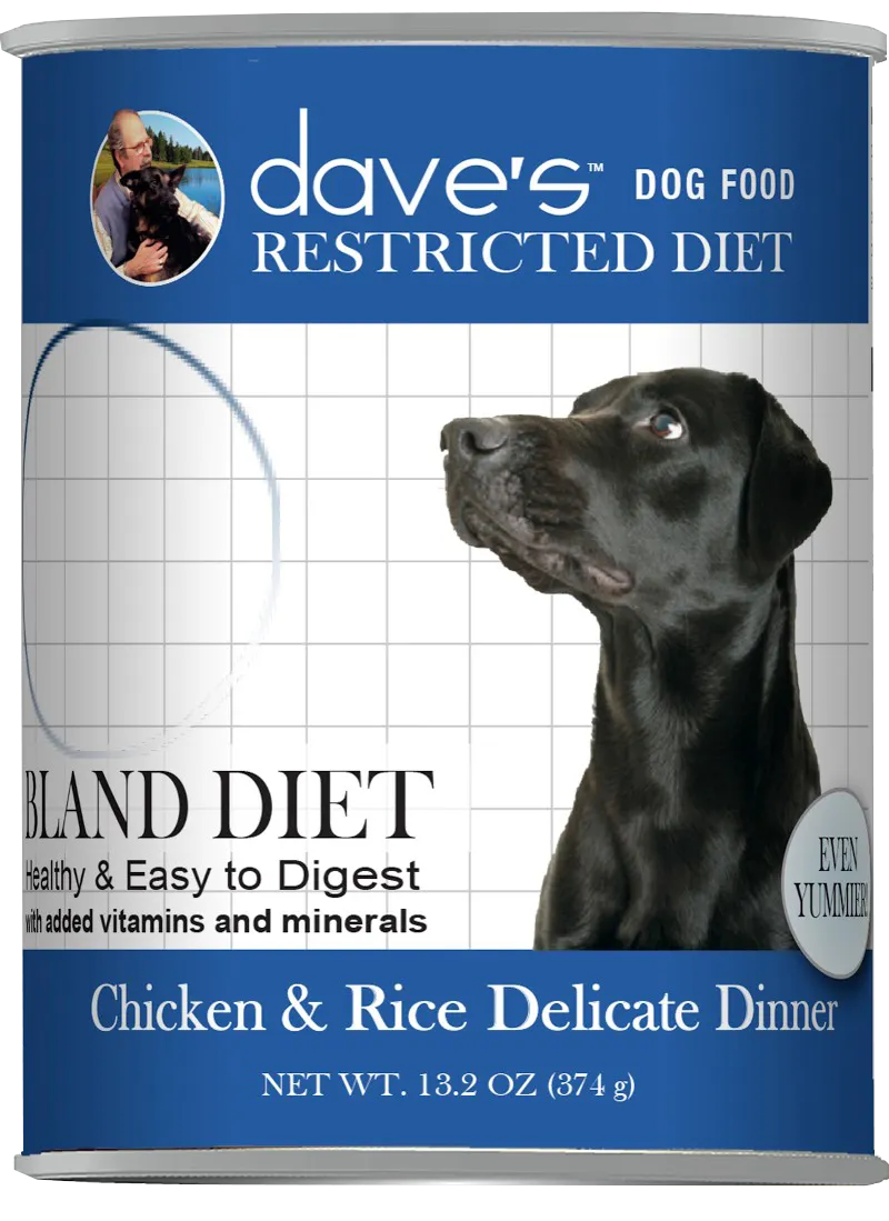 Dave&#39;s Restricted Diet Bland Dog Food Chicken and Rice
