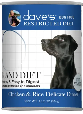 Dave&#39;s Restricted Diet Bland Dog Food Chicken and Rice