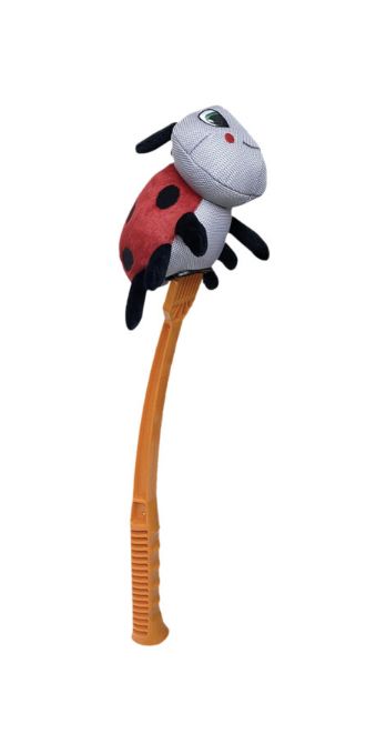 Flingerz Bug Ladybug Dog Toy with Launcher