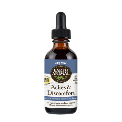Earth Animal Aches &amp; Discomfort Organic Herbal Remedy for Pets 2oz