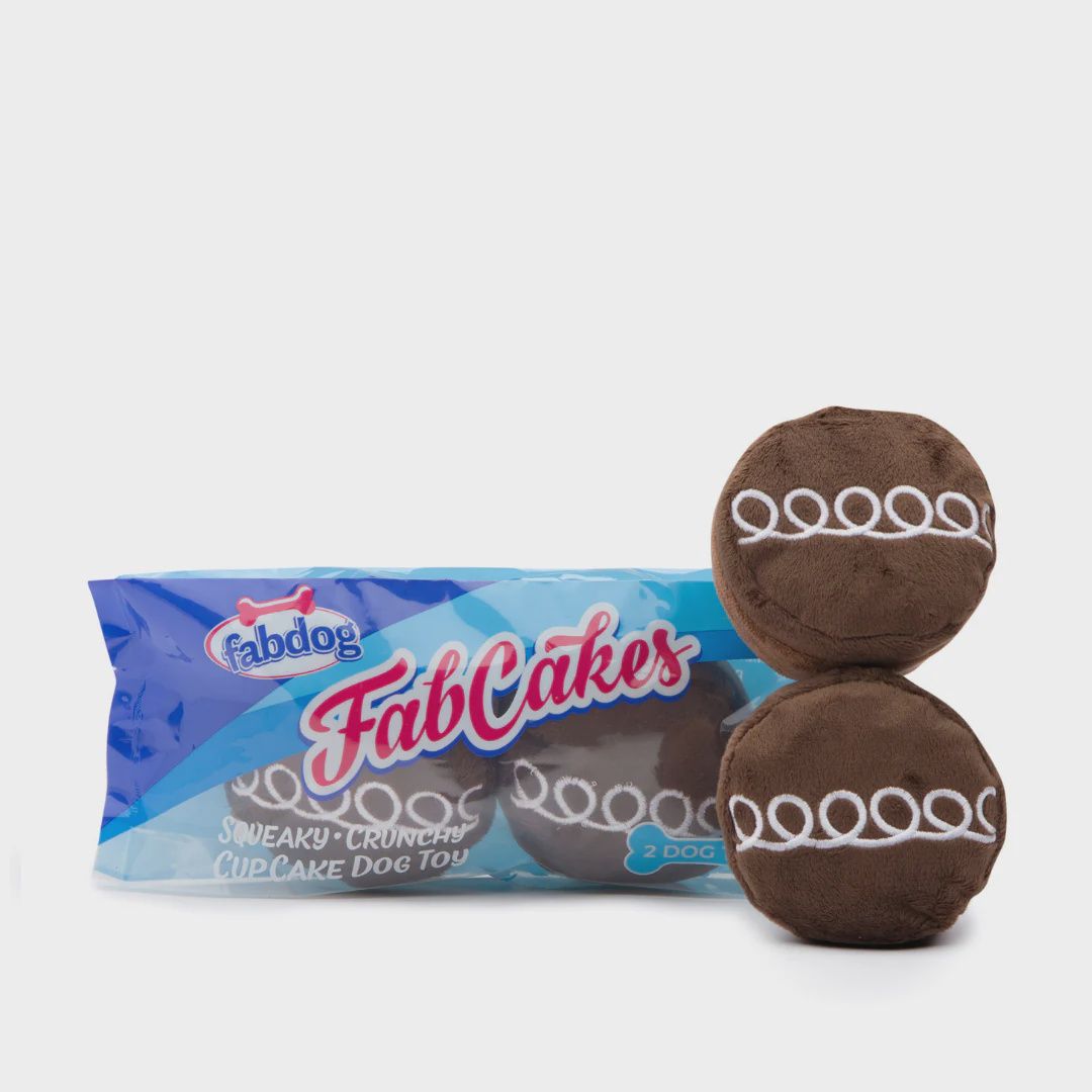 Fabdog Chocolate Fabcakes Toys 2 Pack