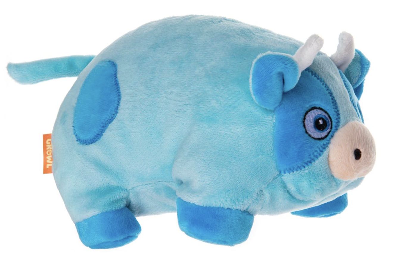 Growl Trofflers Moo Moo the Cow Squeaky Dog Toy