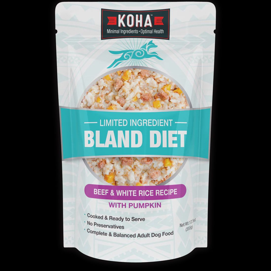 Koha Bland Diet Beef &amp; Rice w Pumpkin 12oz
