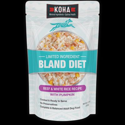 Koha Bland Diet Beef &amp; Rice w Pumpkin 12oz