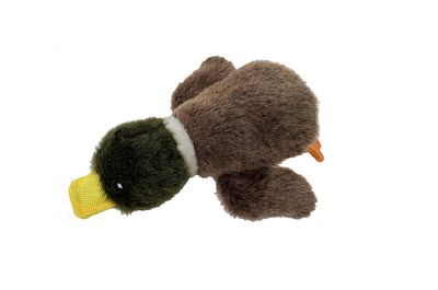 Flingerz Furry Duck Dog Toy On Stick