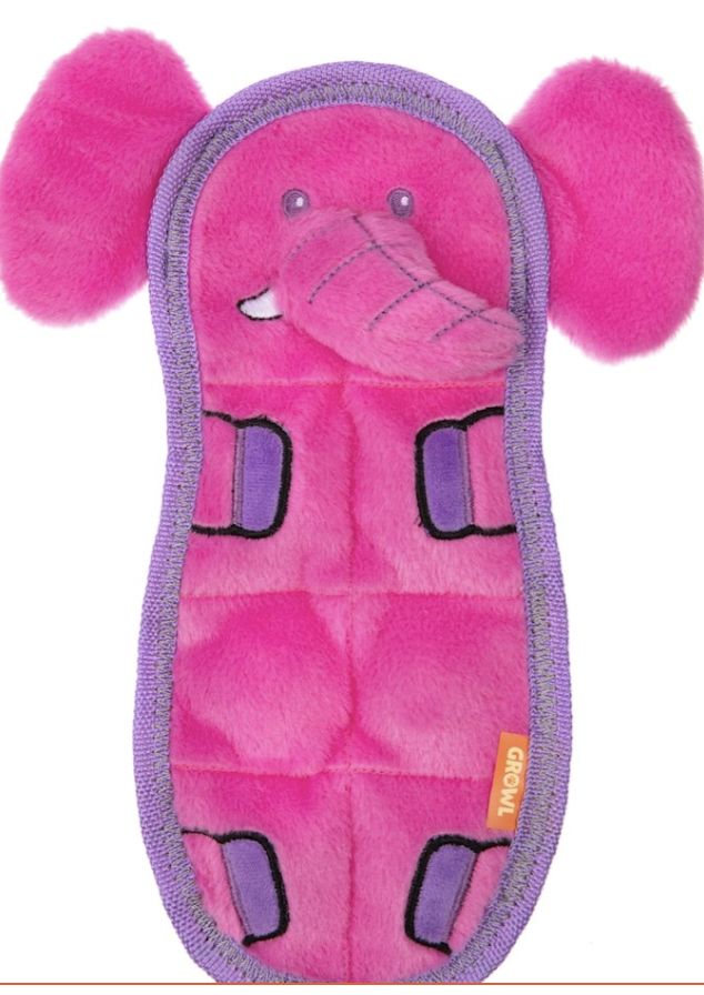Growl Zoo Matz Ella the Elephant Dog Toy