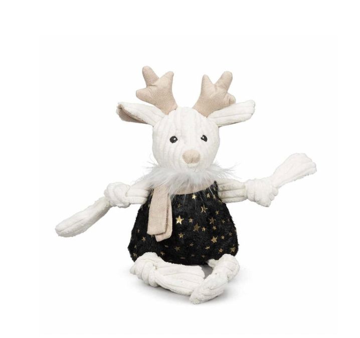 Hugglehounds Christmas Knot Reindeer Small Dog Toy