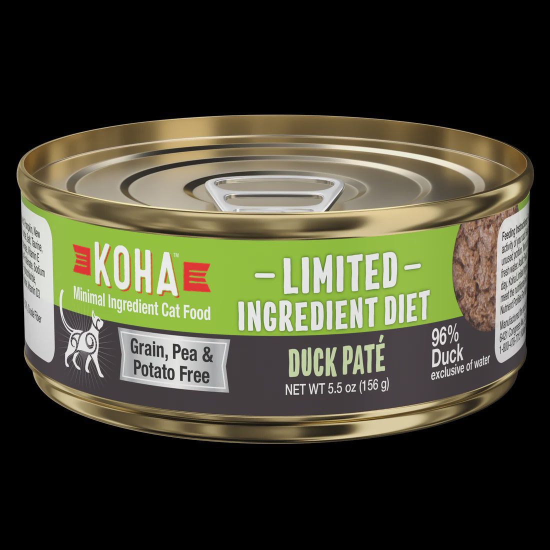 Koha Limited Ingredient Duck Pate for Cats 3 oz
