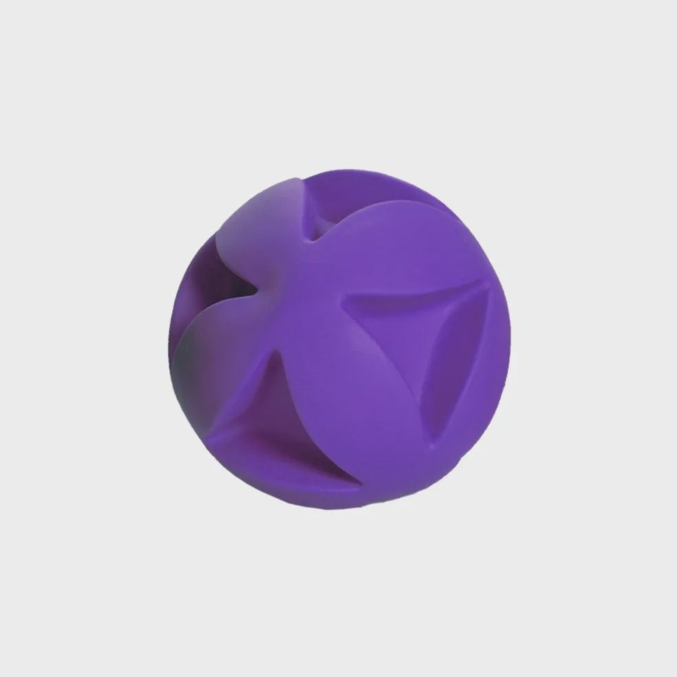 ht-pet Soft-Flex Durable 4.5&quot; Grape Clutch Ball Squeaky Dog Toy