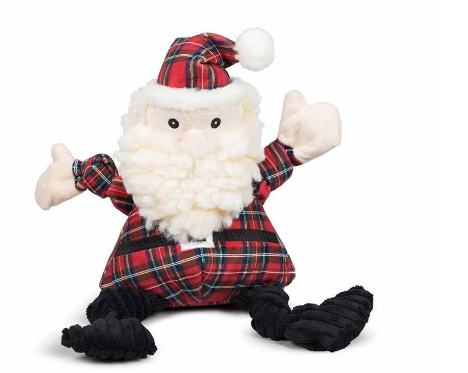 Hugglehounds Christmas Knot Santa Small Dog Toy