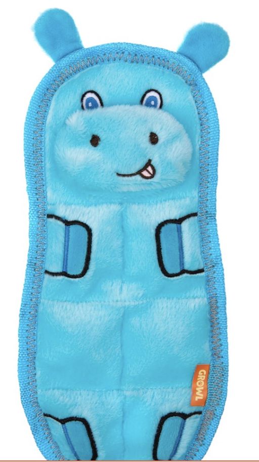 Growl Zoo Matz Hugo the Hippo Dog Toy
