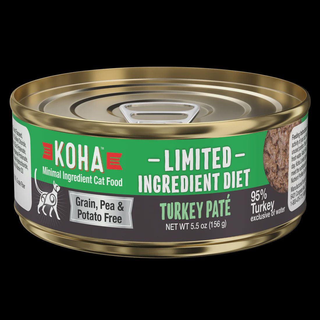 Koha Limited Ingredient Turkey Pate for Cats 3 oz