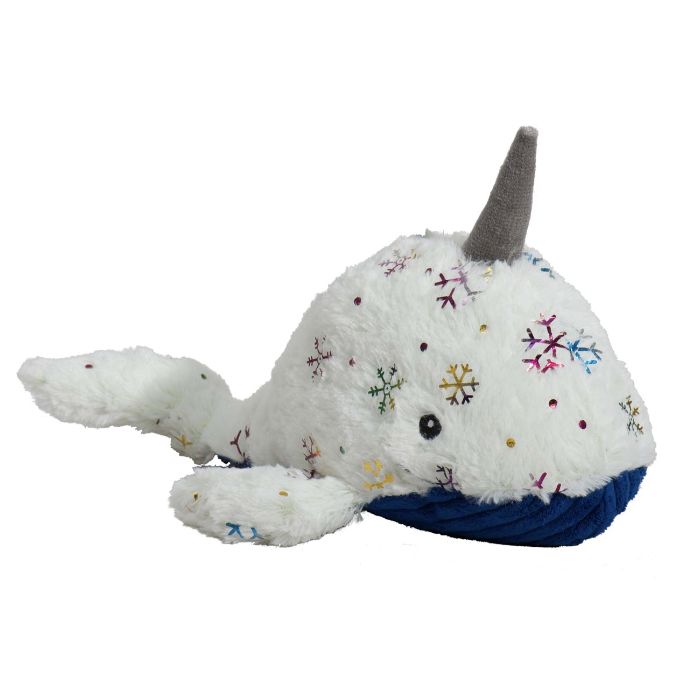 Hugglehounds Christmas Narwhal Small Toy