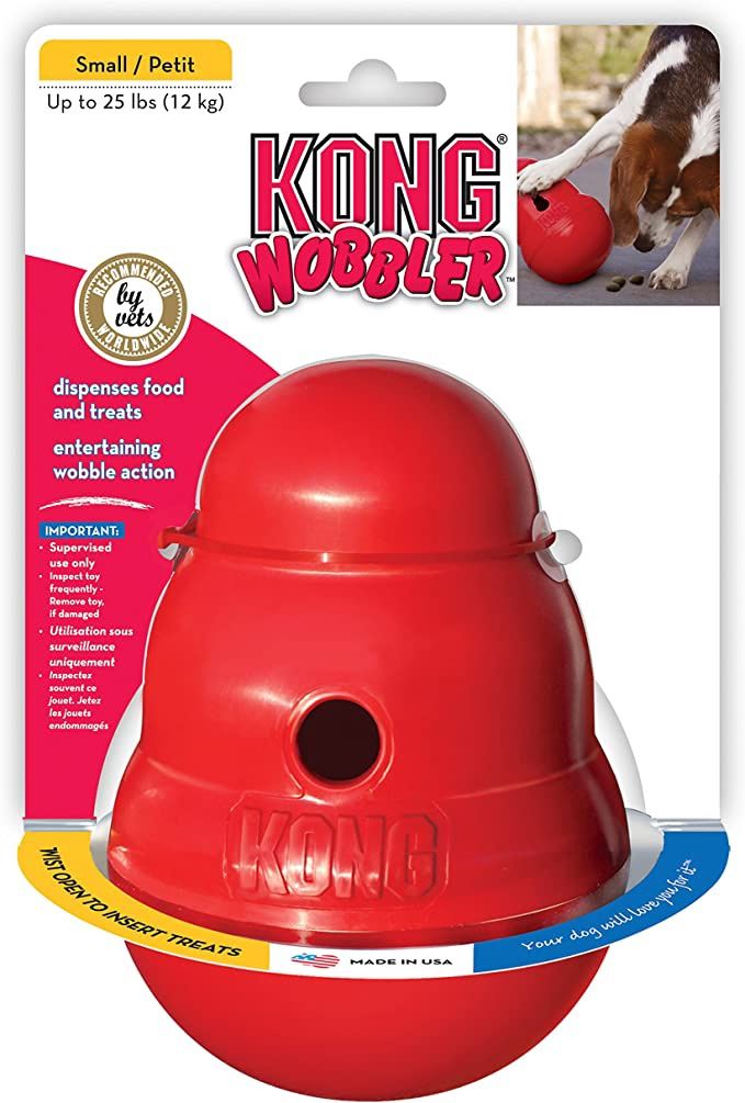 KONG Wobbler Treat Dispensing Dog Toy Small