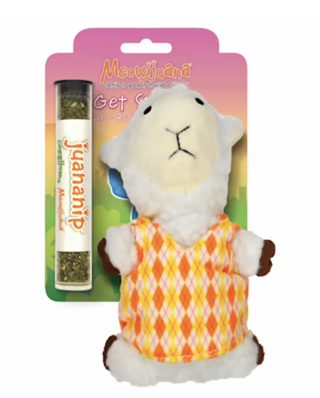 Meowijuanna Get Sprung! Catnip Lamb Cat Toy